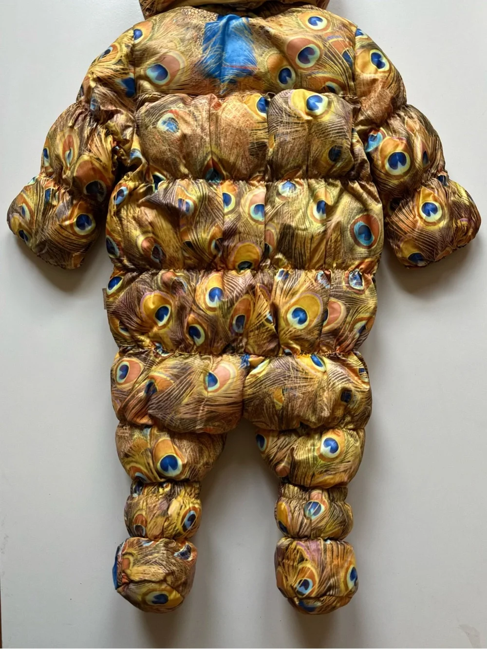 Molo Baby Unisex Hebe Snowsuit, Golden Peacock - Size 6M